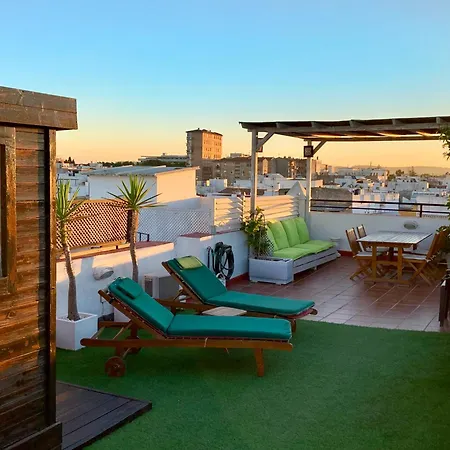 Atico Con Terraza Privada En Casa Palacio Del Centro Historico El Puerto de Santa Maria