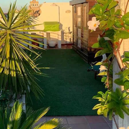 Atico Con Terraza Privada En Casa Palacio Del Centro Historico El Puerto de Santa Maria